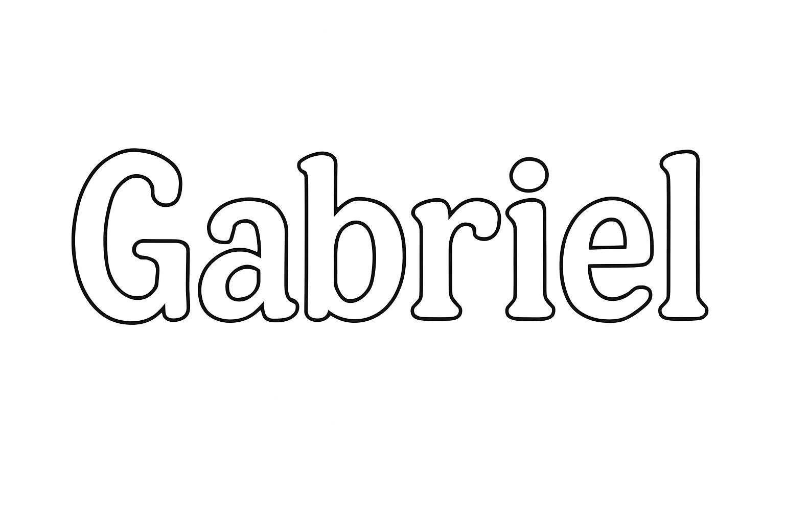 Coloriage Gabriel