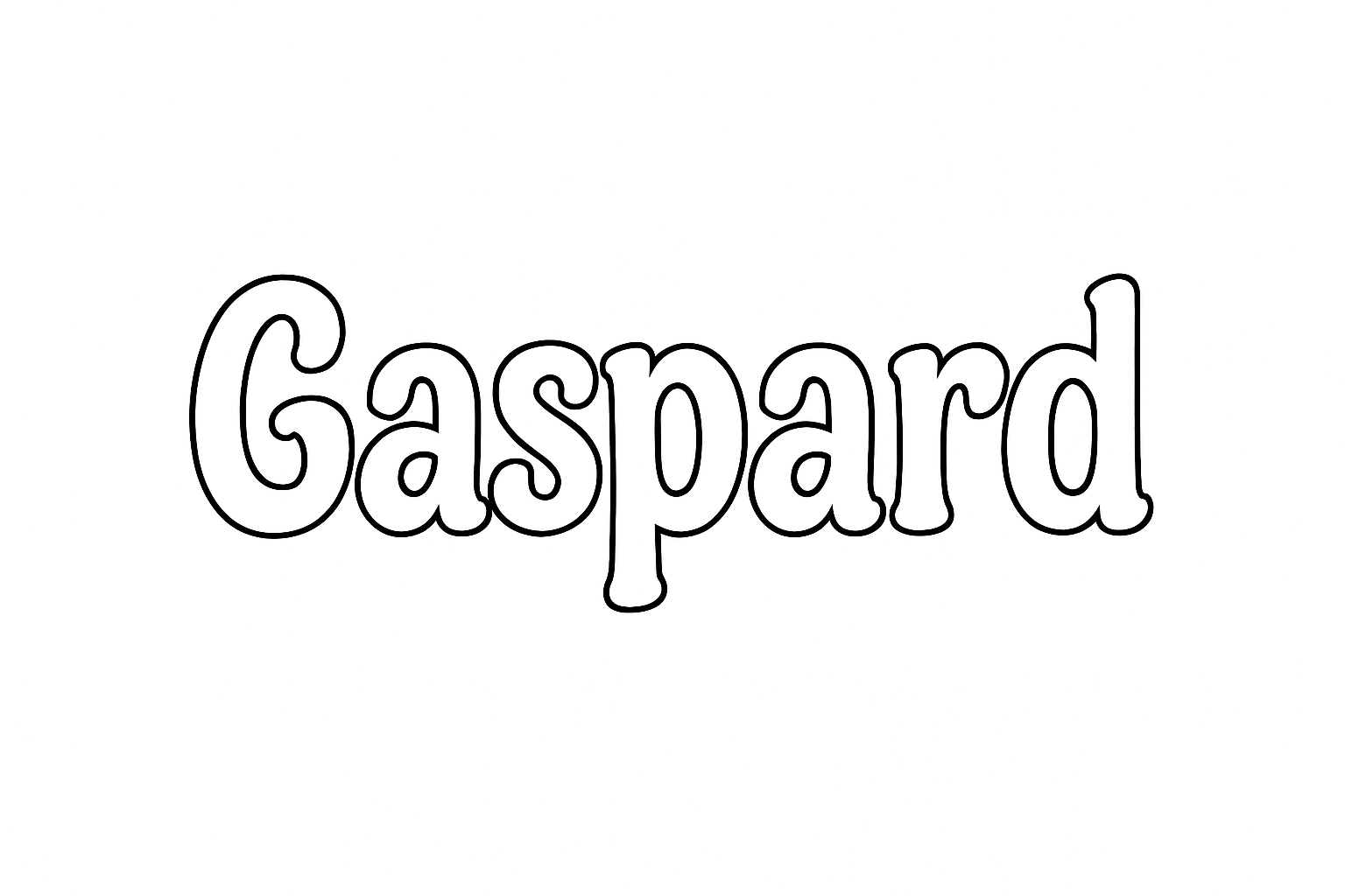 Coloriage Gaspard
