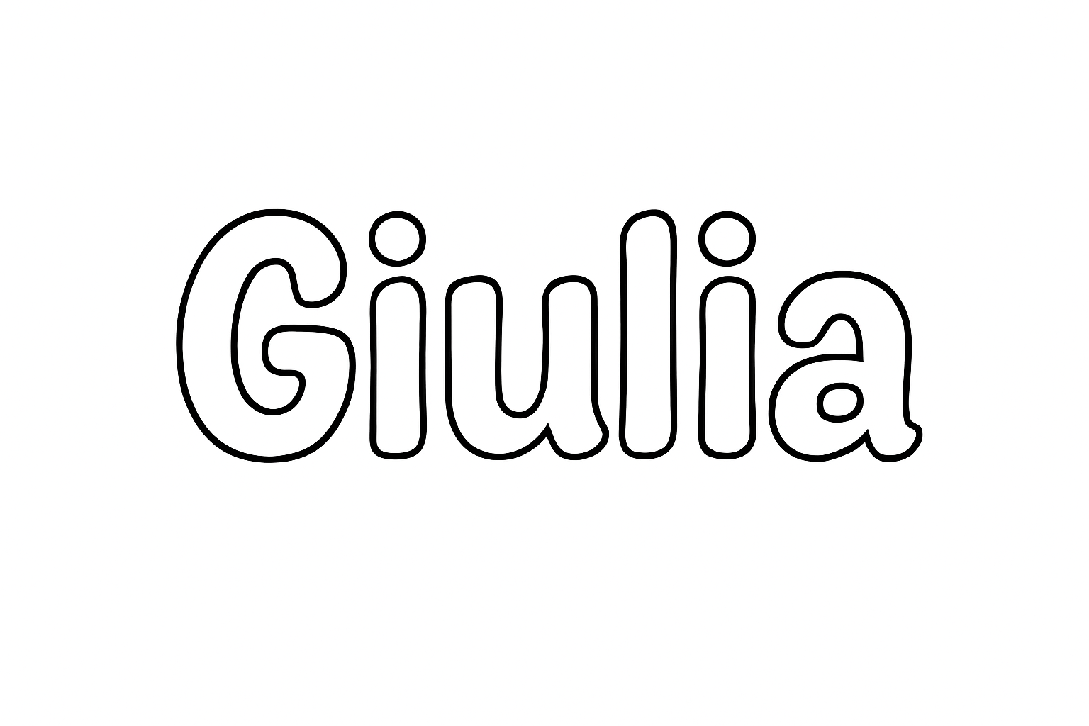 Coloriage Giulia