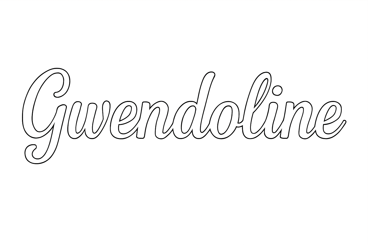 Coloriage Gwendoline