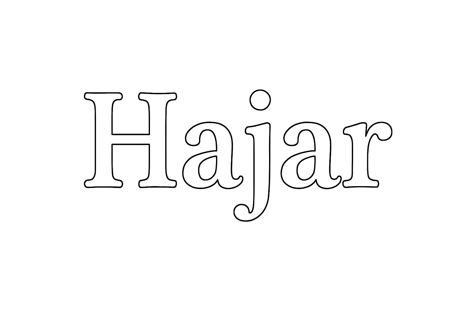 Coloriage Hajar