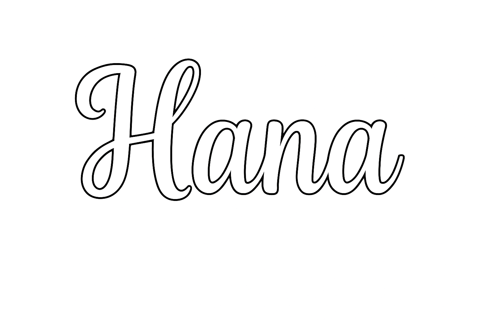 Coloriage Hana