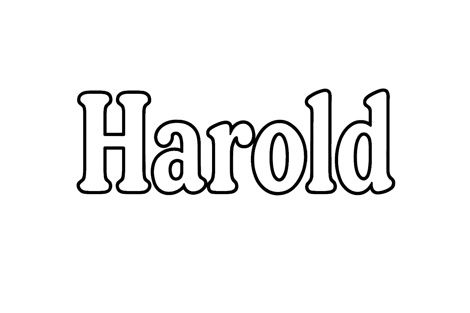 Coloriage Harold