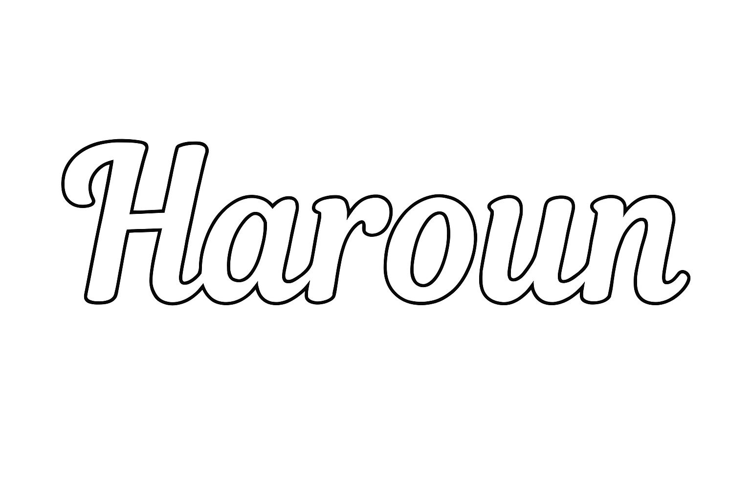 Coloriage Haroun