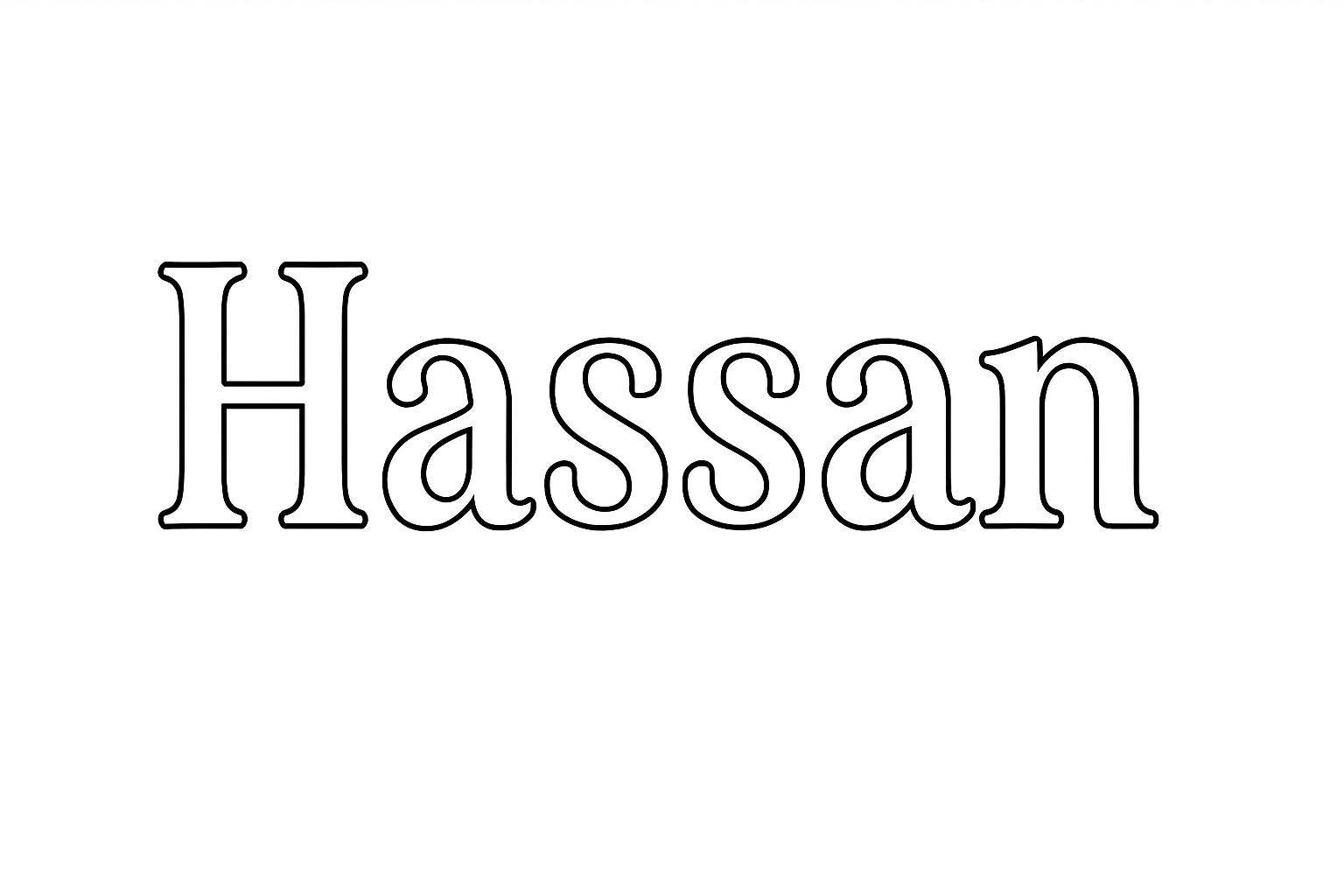 Coloriage Hassan