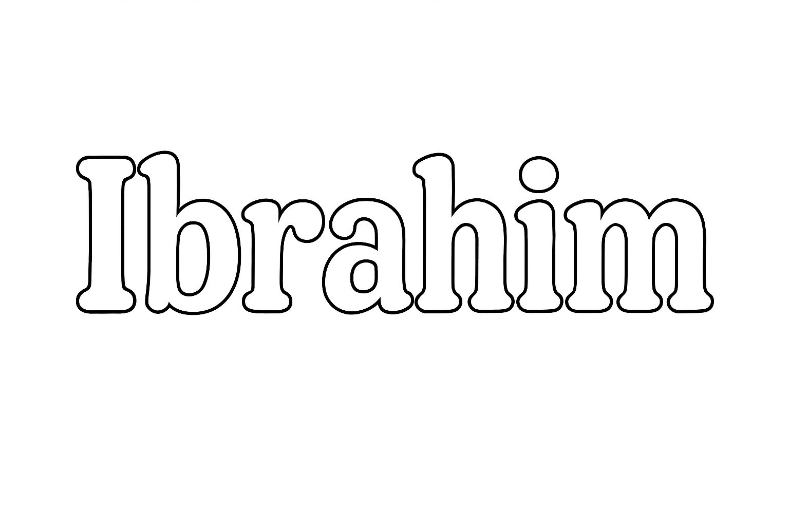 Coloriage Ibrahim