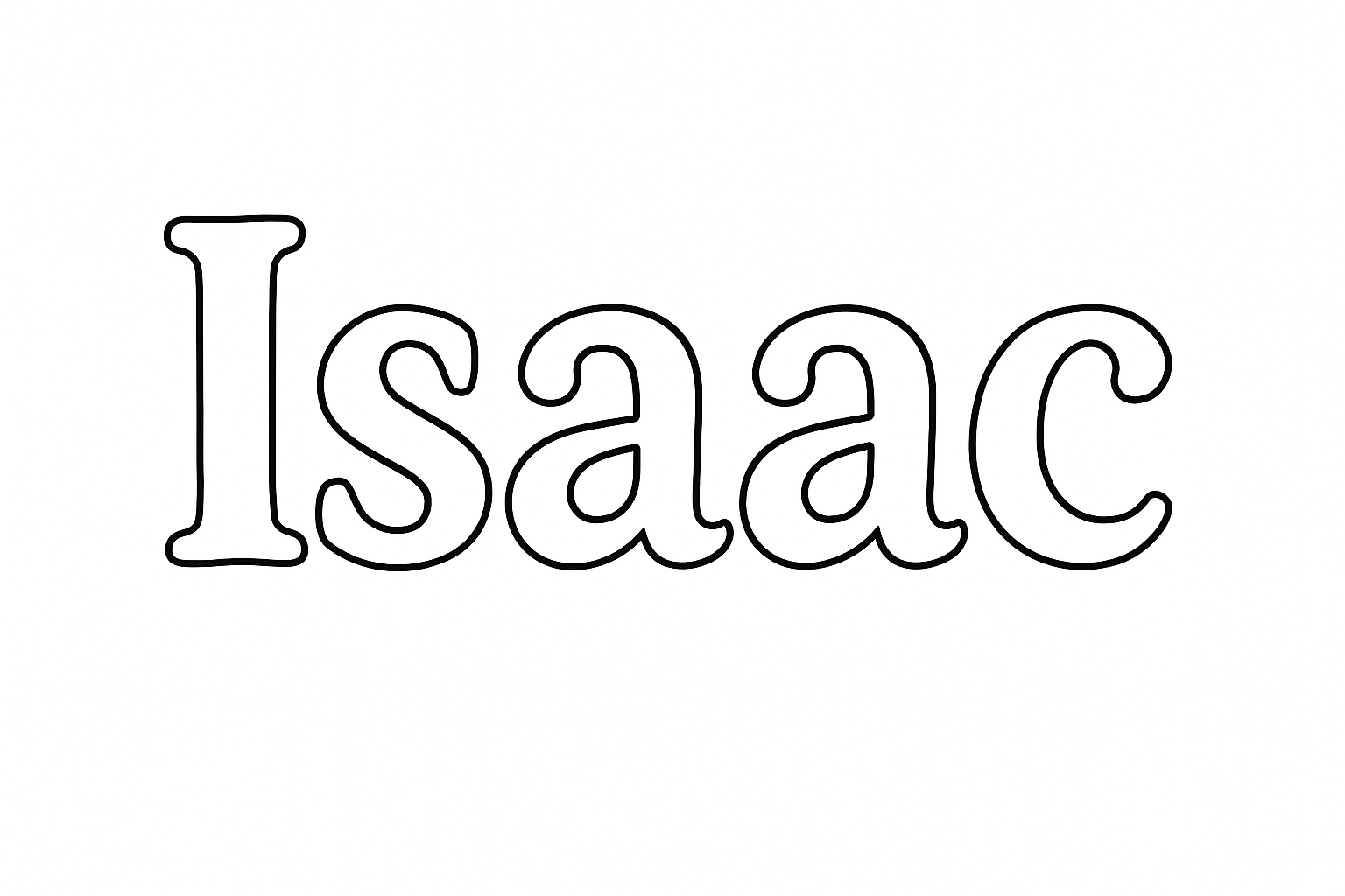 Coloriage Isaac