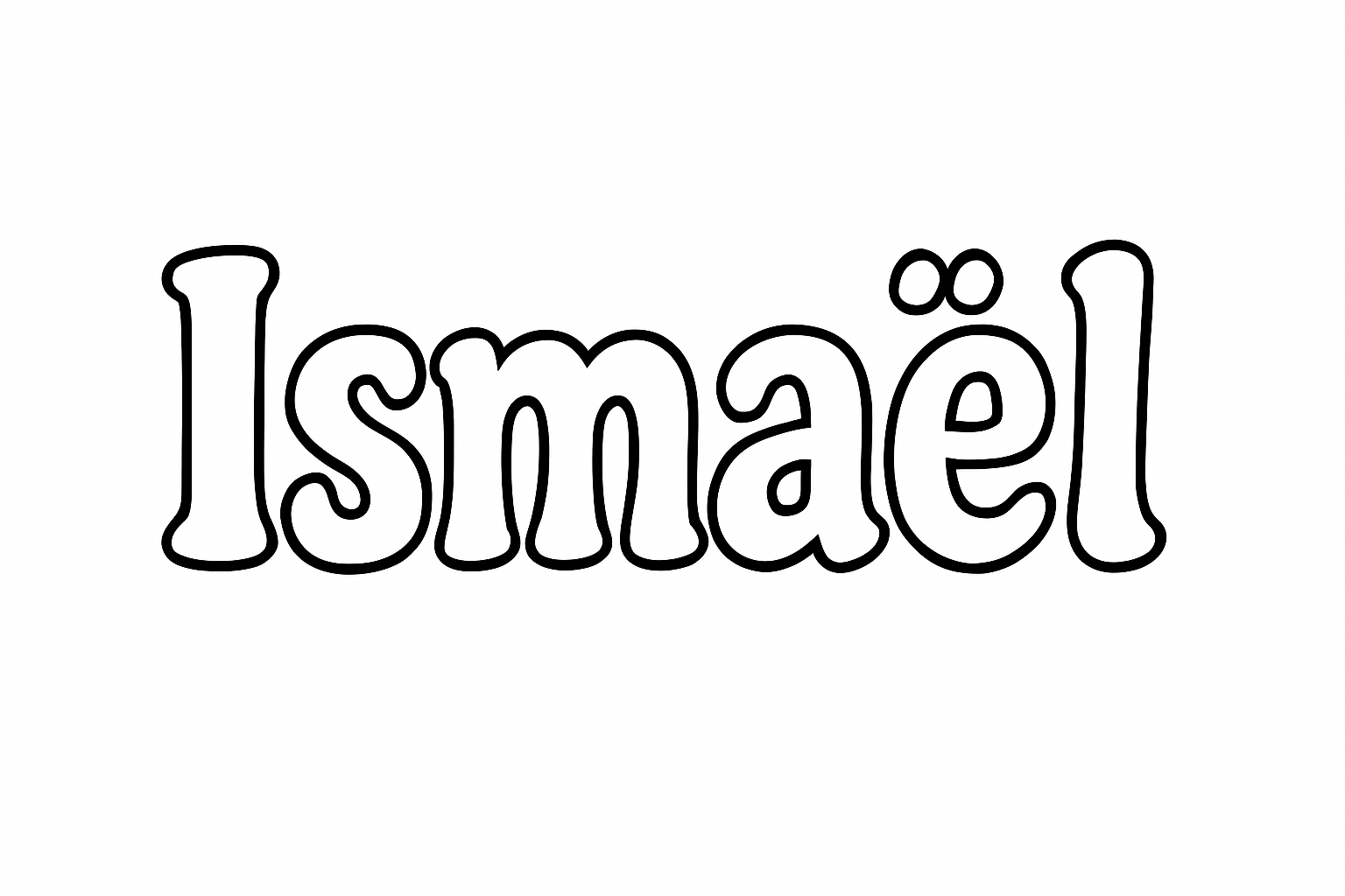 Coloriage Ismaël