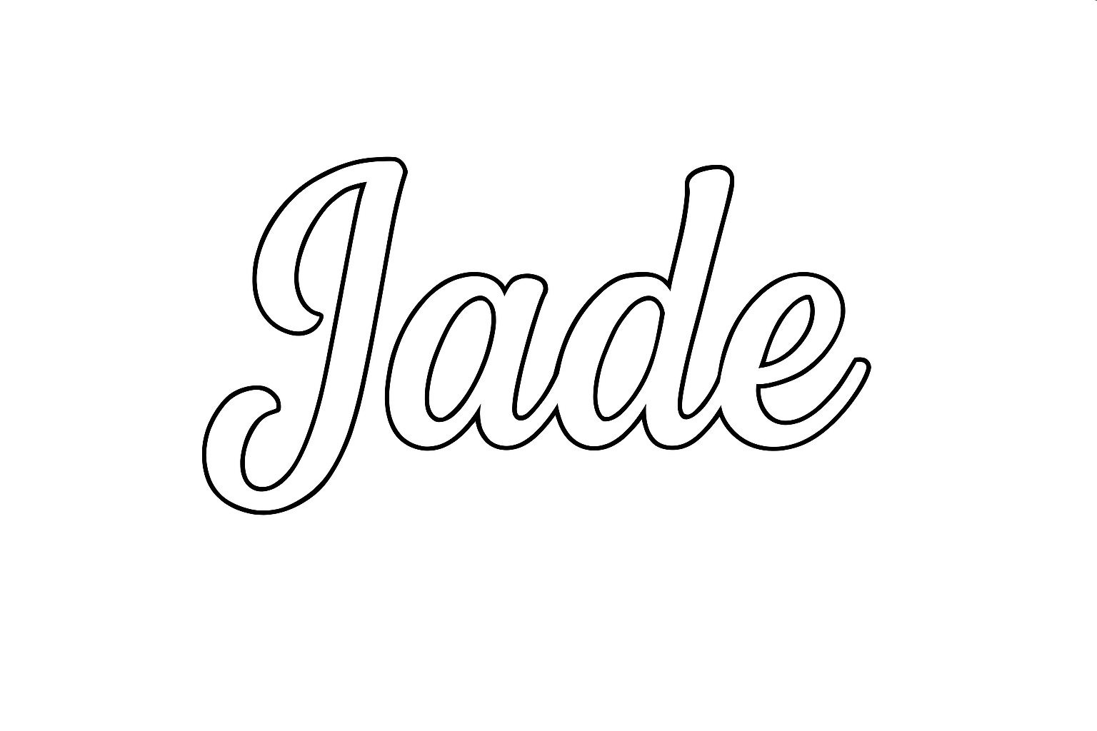 Coloriage Jade