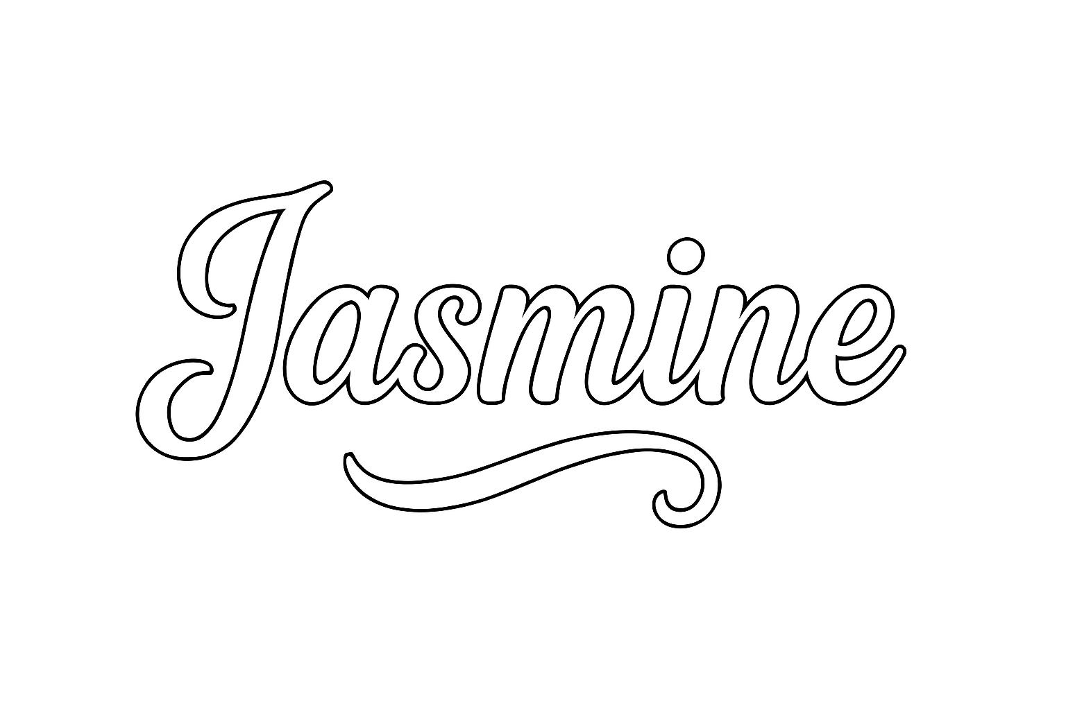 Coloriage Jasmine