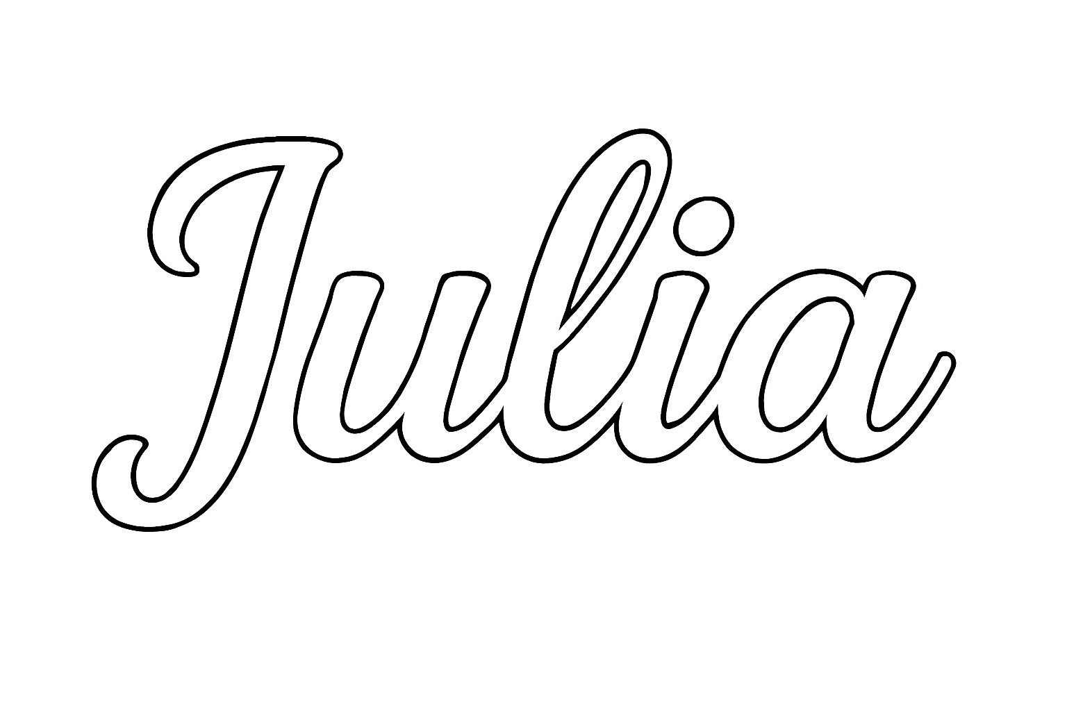 Coloriage Julia