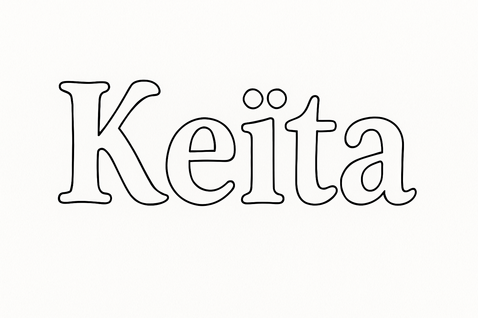 Coloriage Keïta