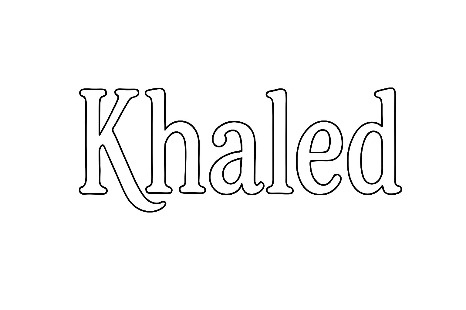 Coloriage Khaled