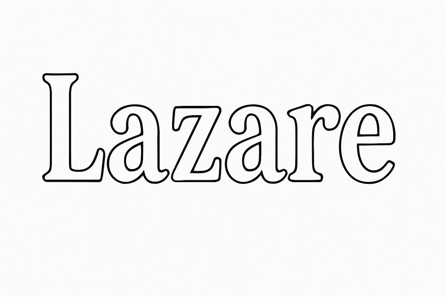 Coloriage Lazare
