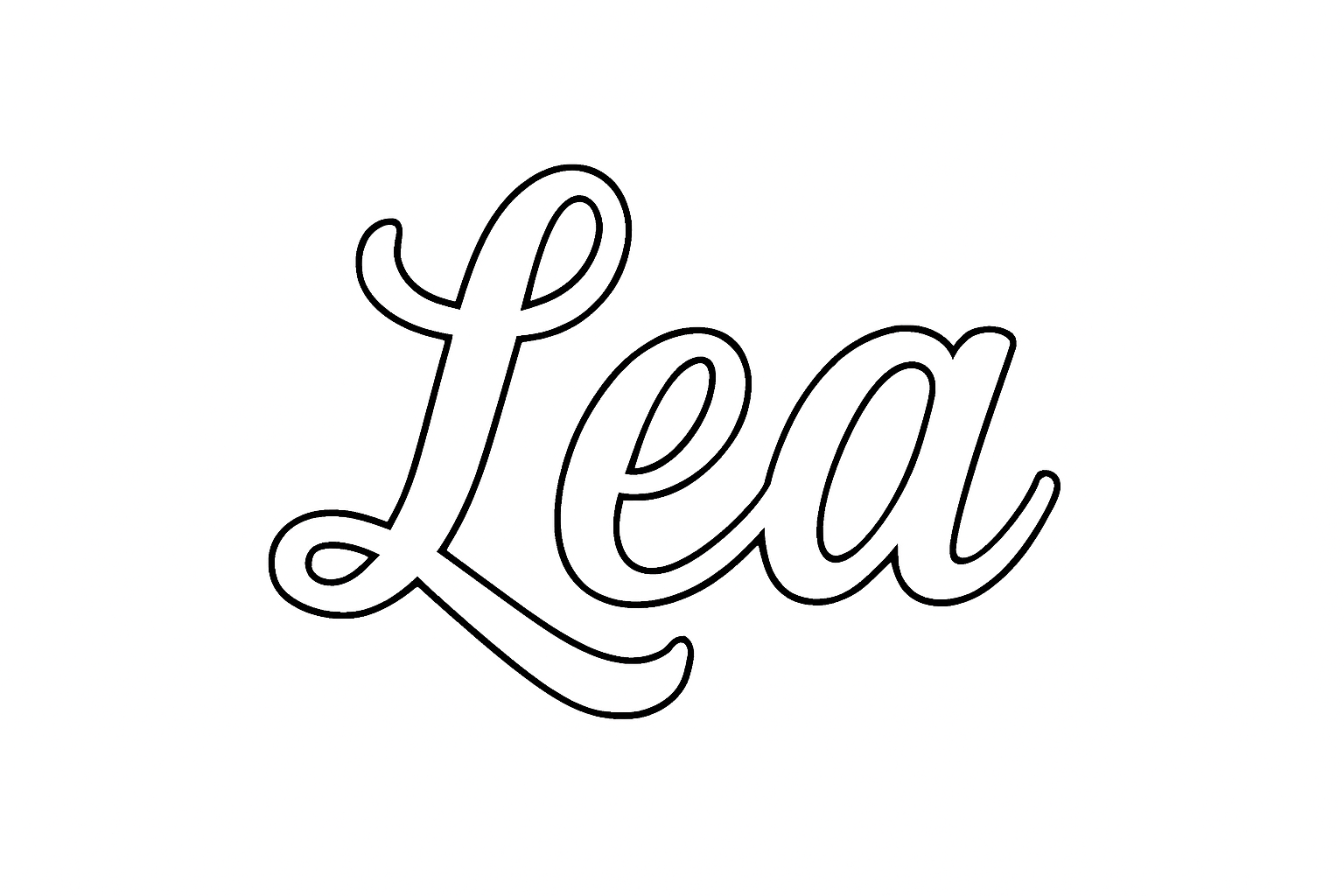 Coloriage Lea