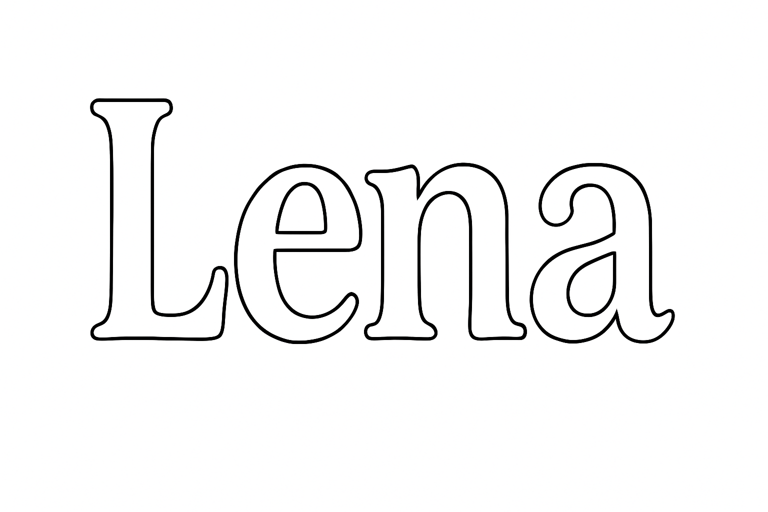 Coloriage Léna