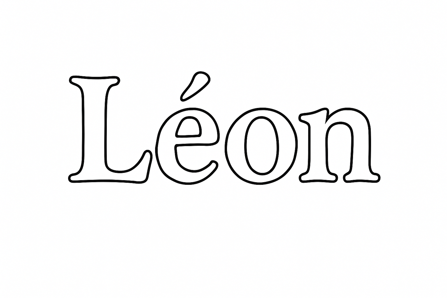 Coloriage Léon