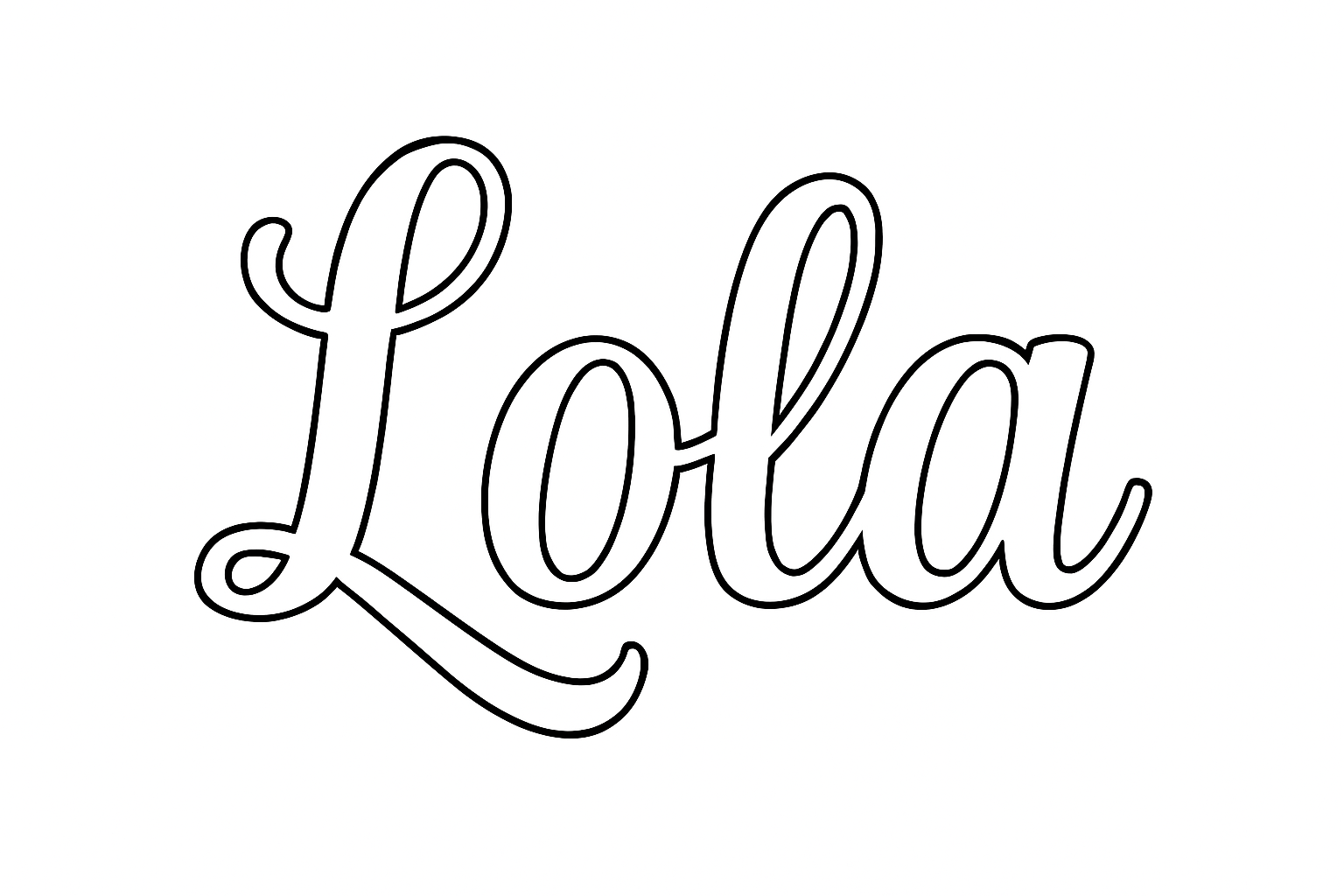 Coloriage Lola