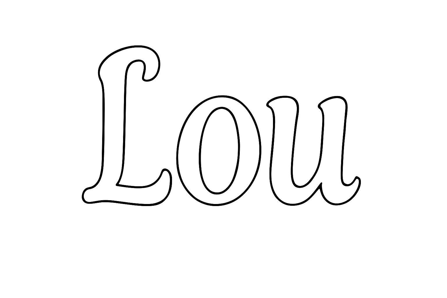 Coloriage Lou