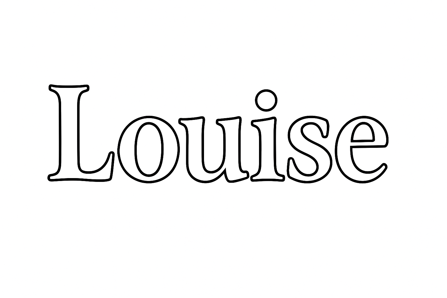 Coloriage Louise