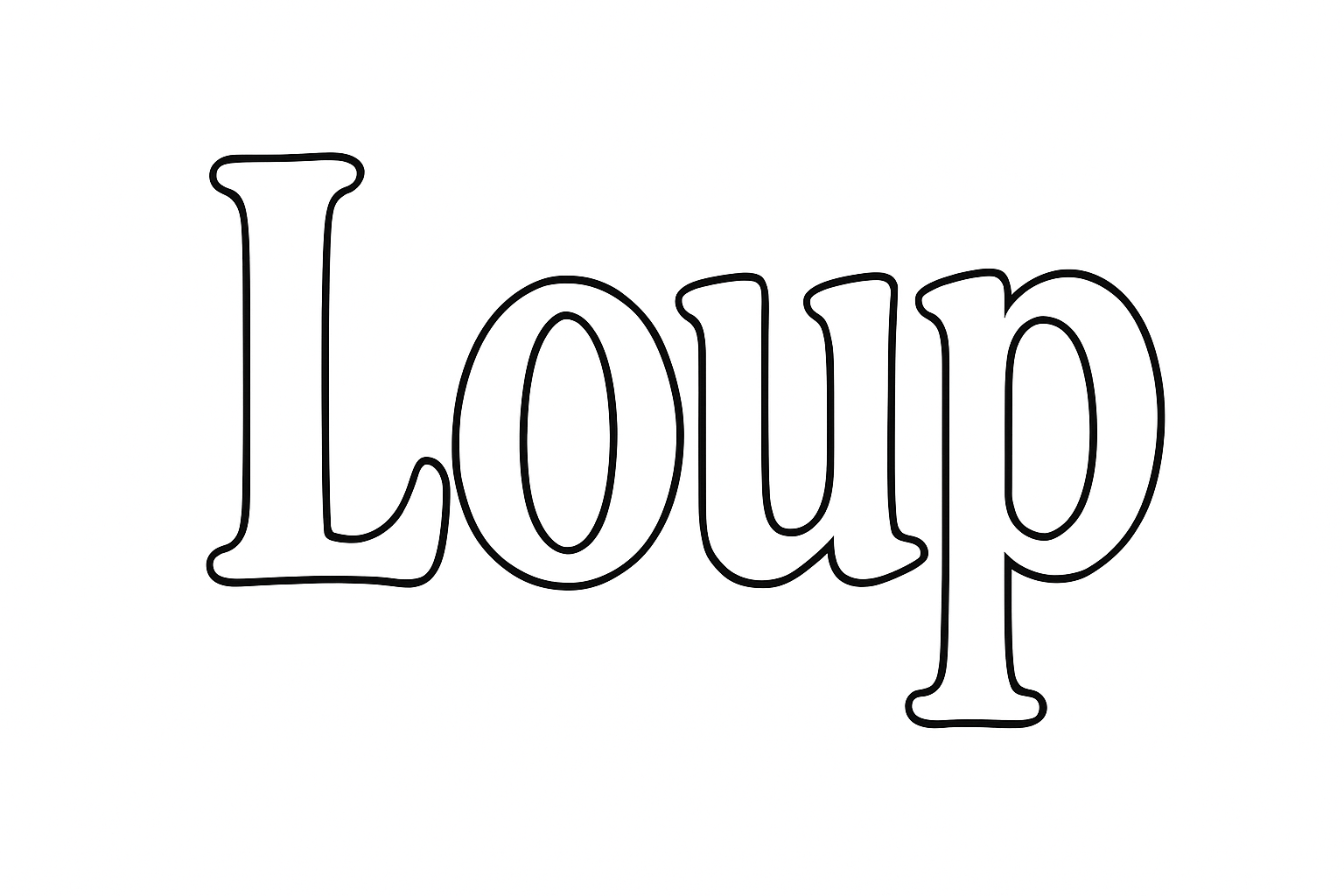 Coloriage Loup