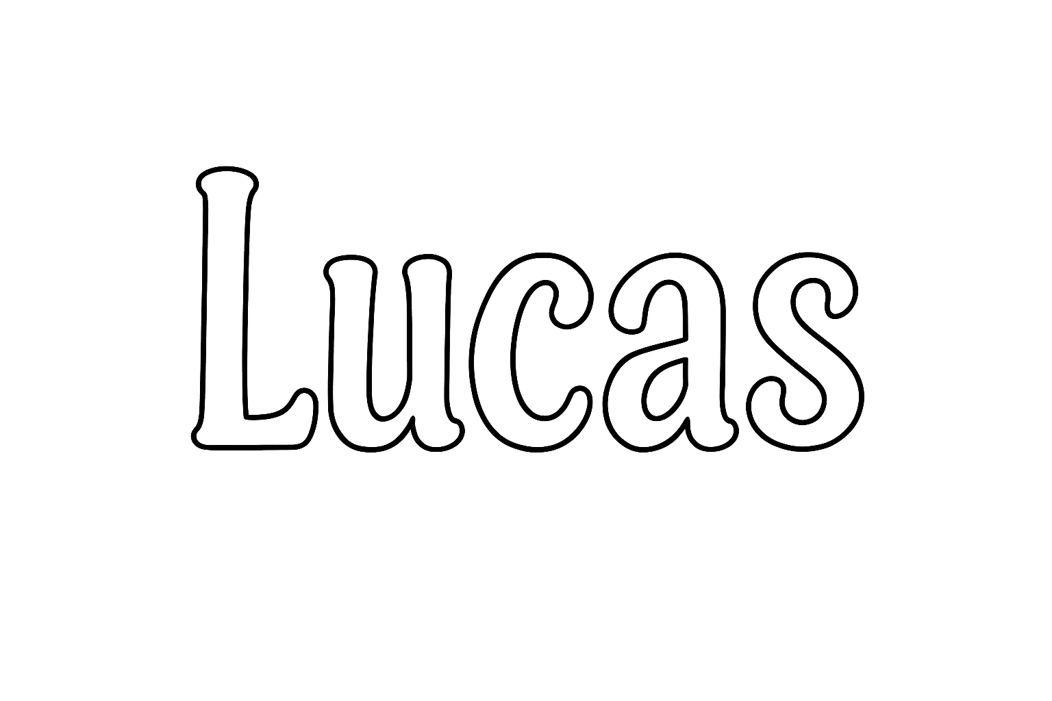 Coloriage Lucas