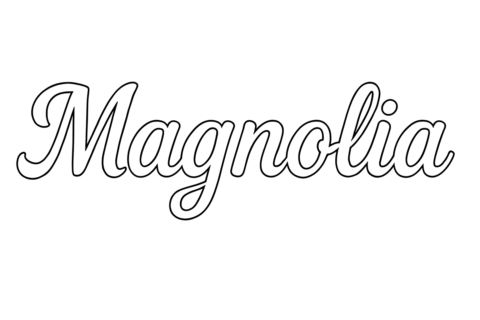 Coloriage Magnolia