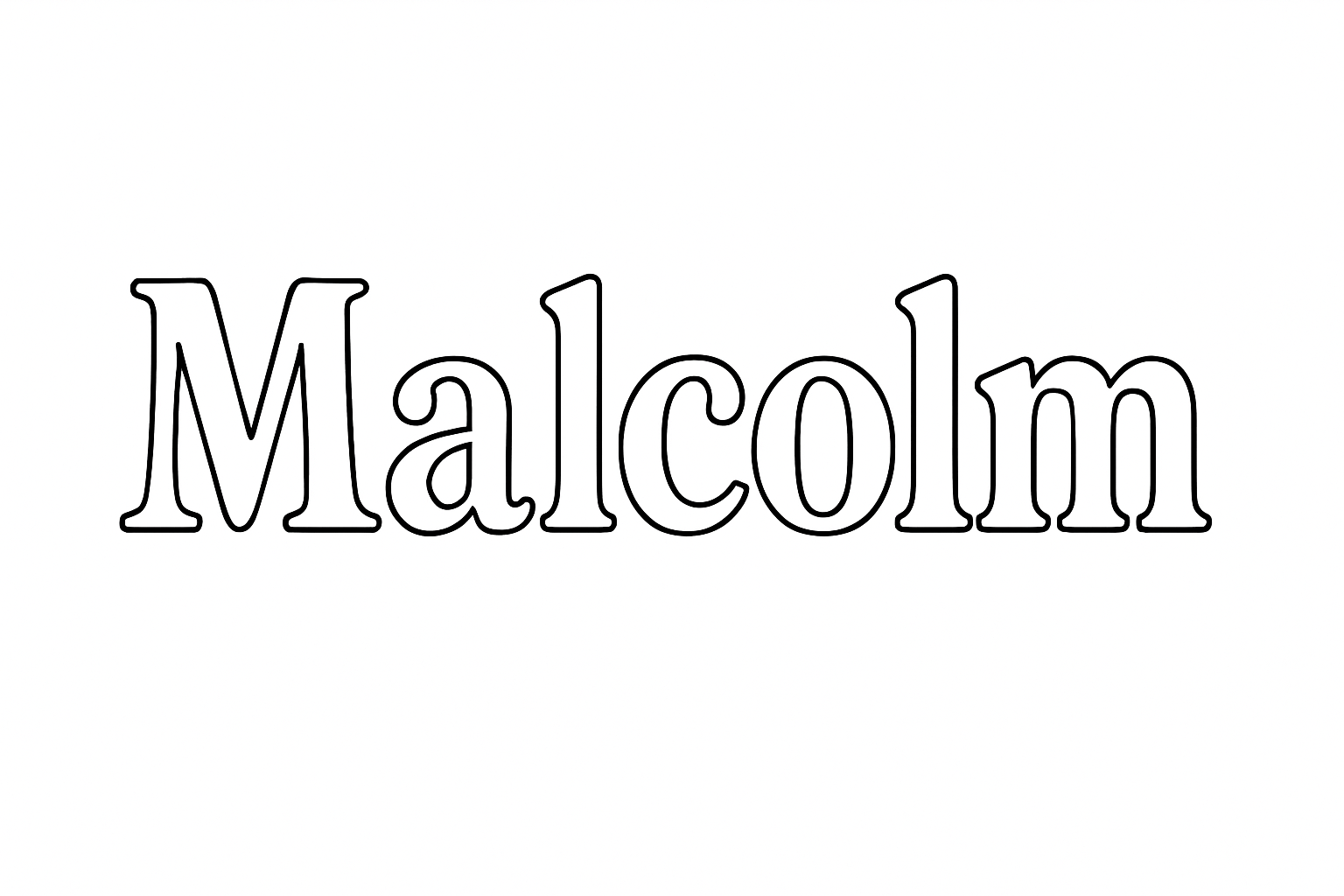 Coloriage Malcolm