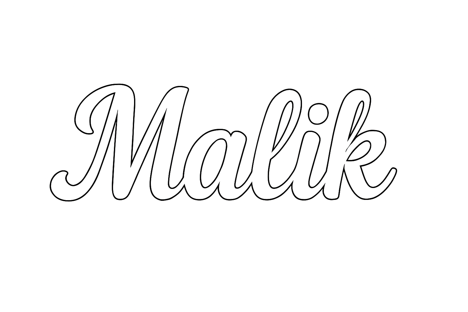 Coloriage Malik