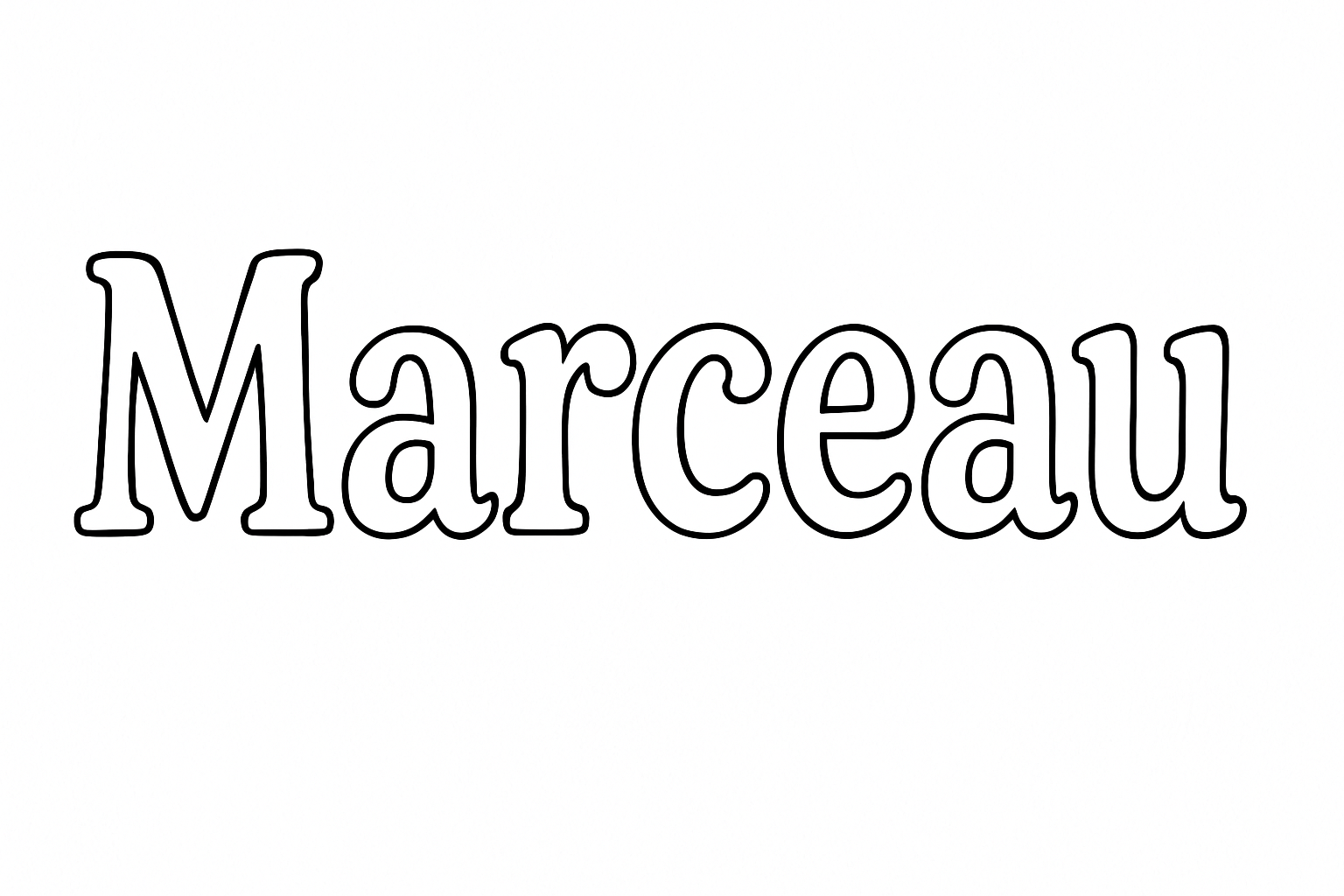 Coloriage Marceau