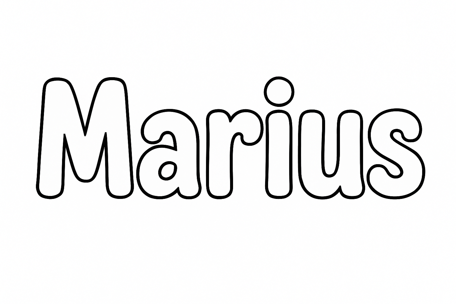 Coloriage Marius