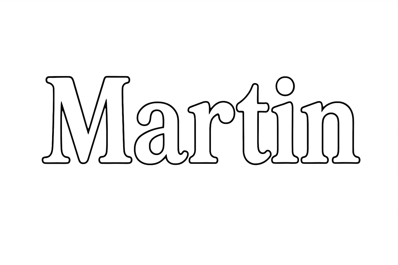 Coloriage Martin