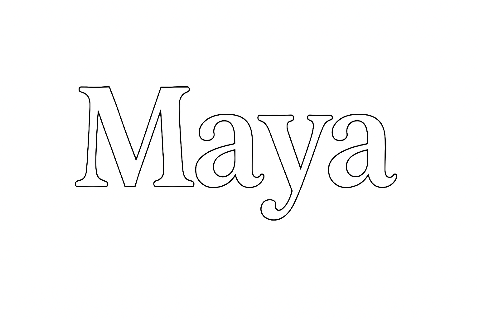Coloriage Maya