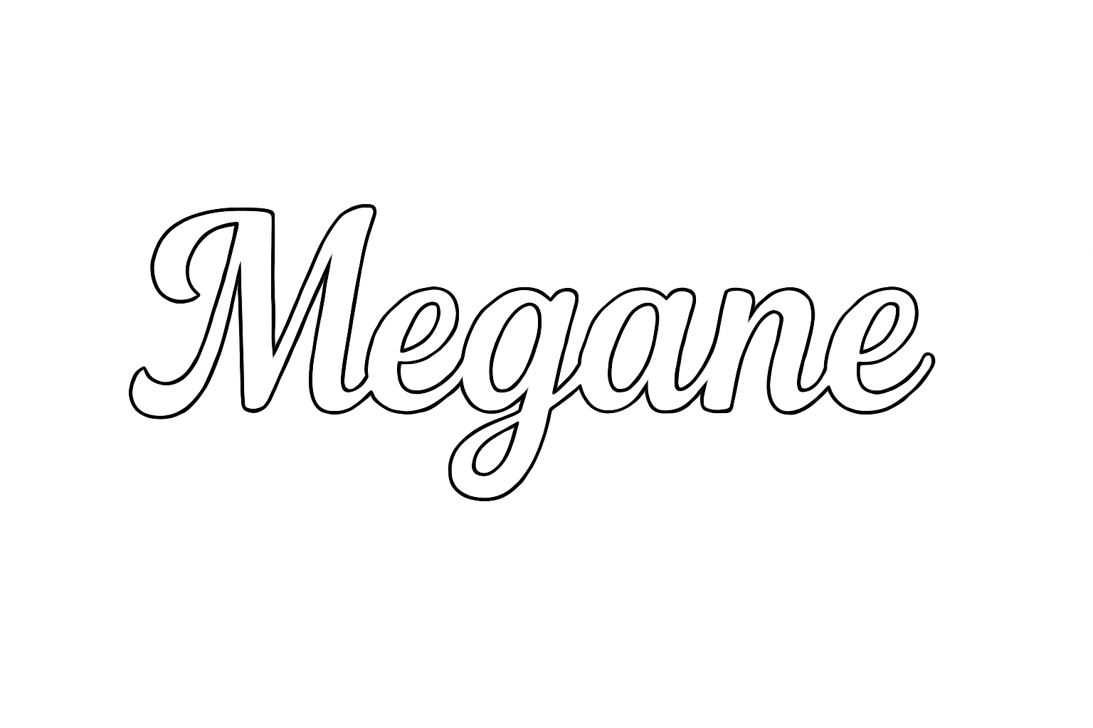 Coloriage Megane