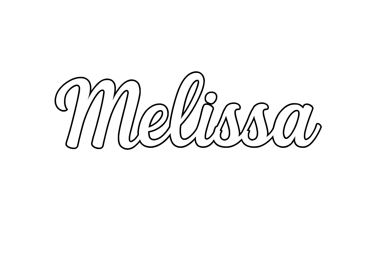 Coloriage Melissa
