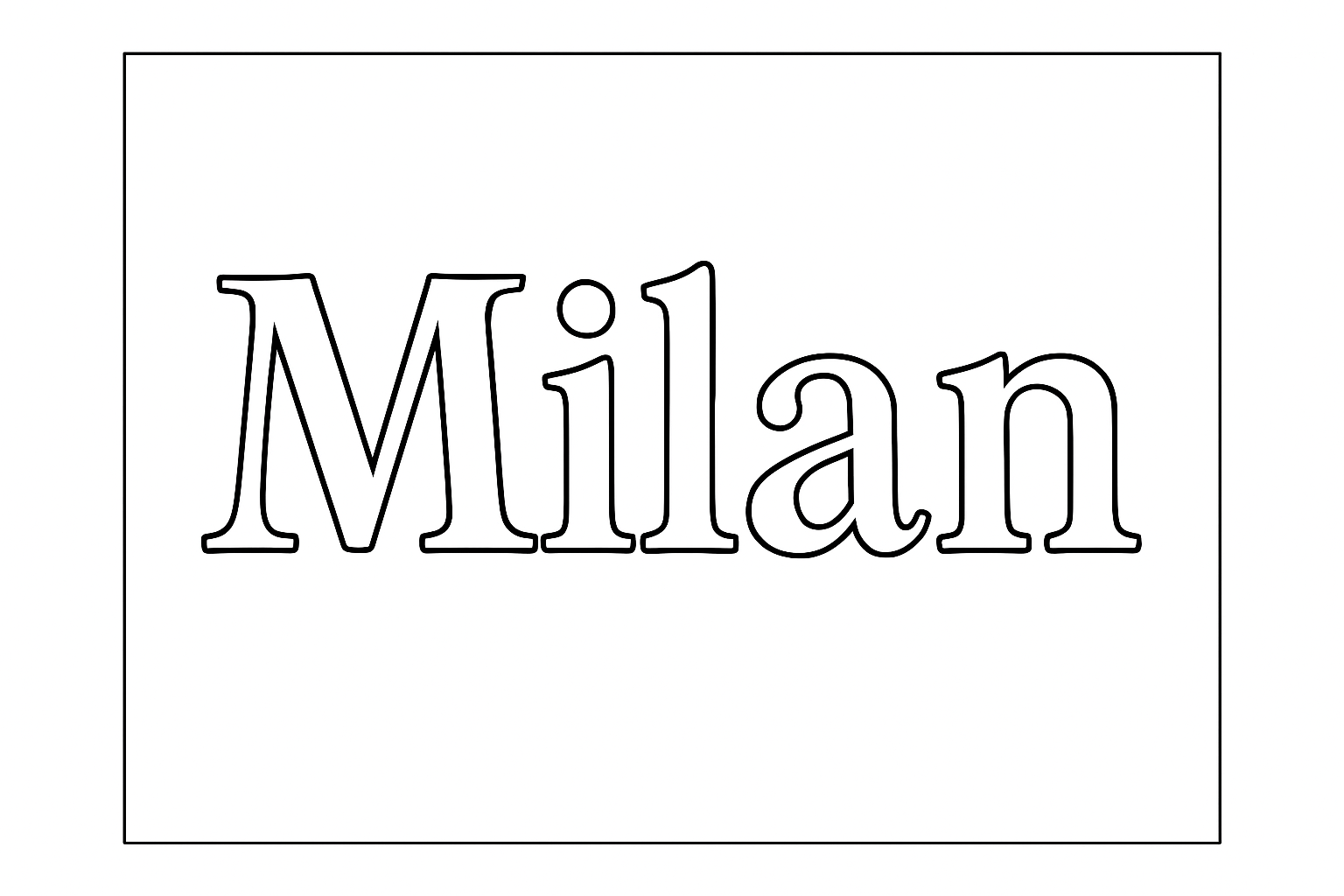 Coloriage Milan
