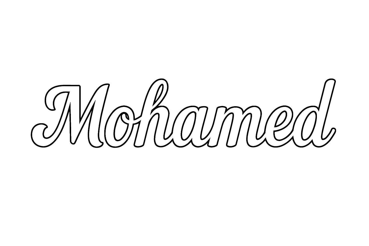 Coloriage Mohamed