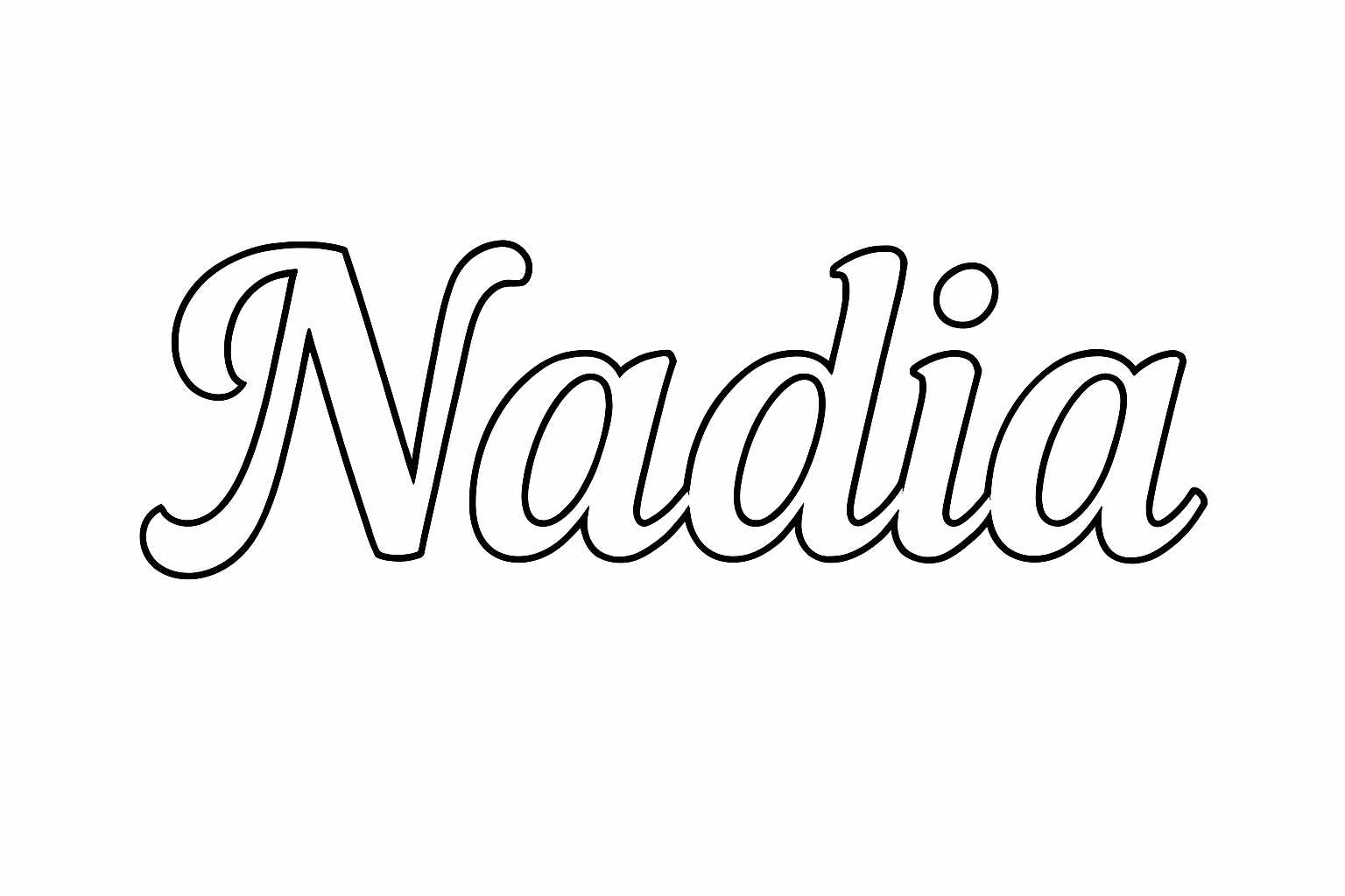 Coloriage Nadia
