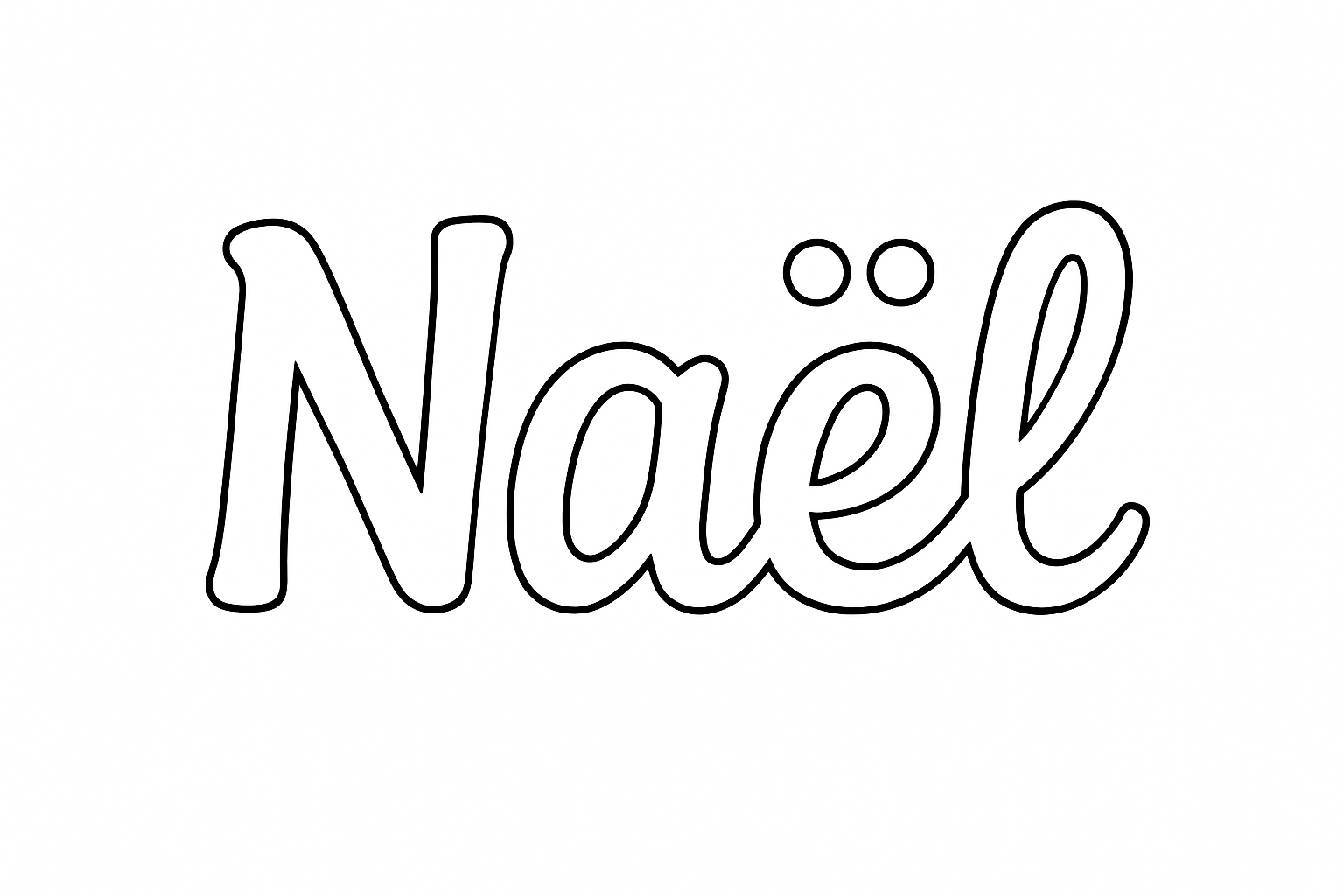 Coloriage Naël