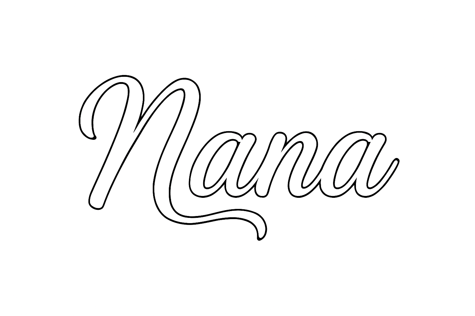Coloriage Nana