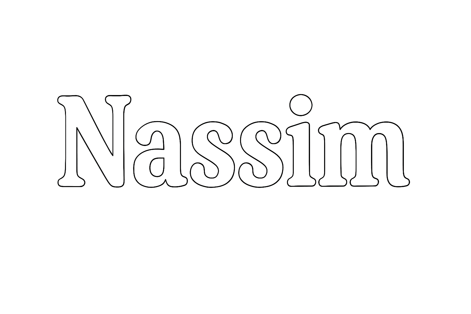 Coloriage Nassim