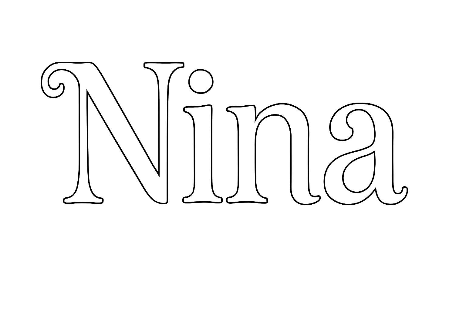 Coloriage Nina