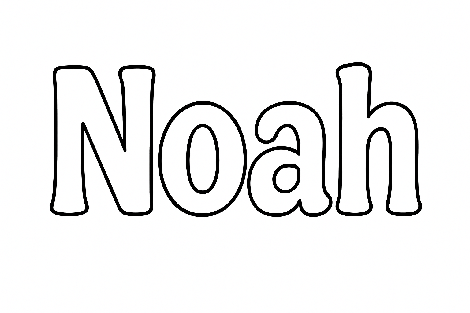 Coloriage Noah
