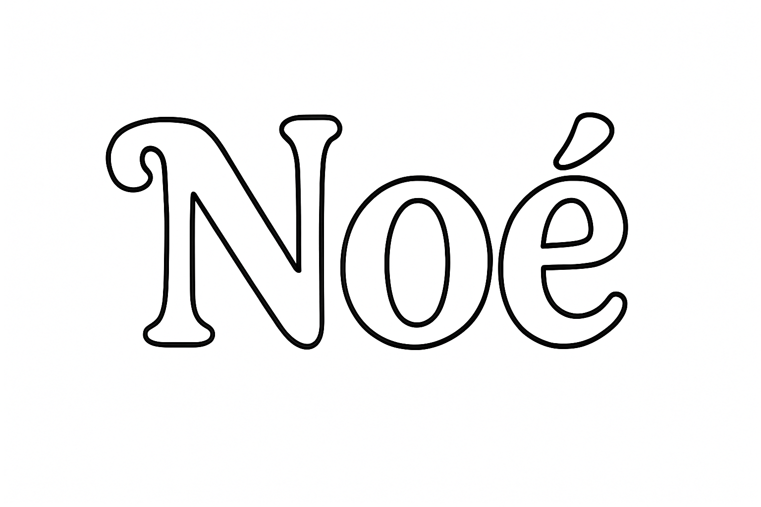 Coloriage Noé