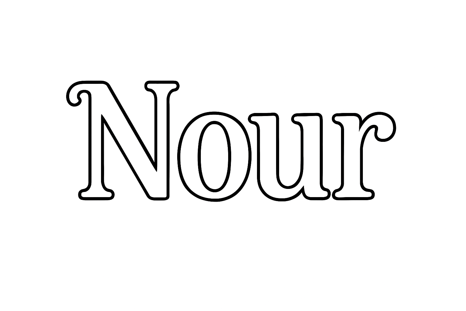 Coloriage Nour