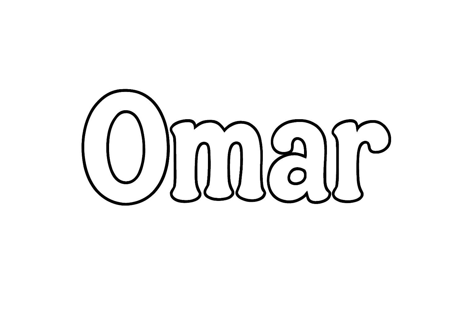 Coloriage Omar