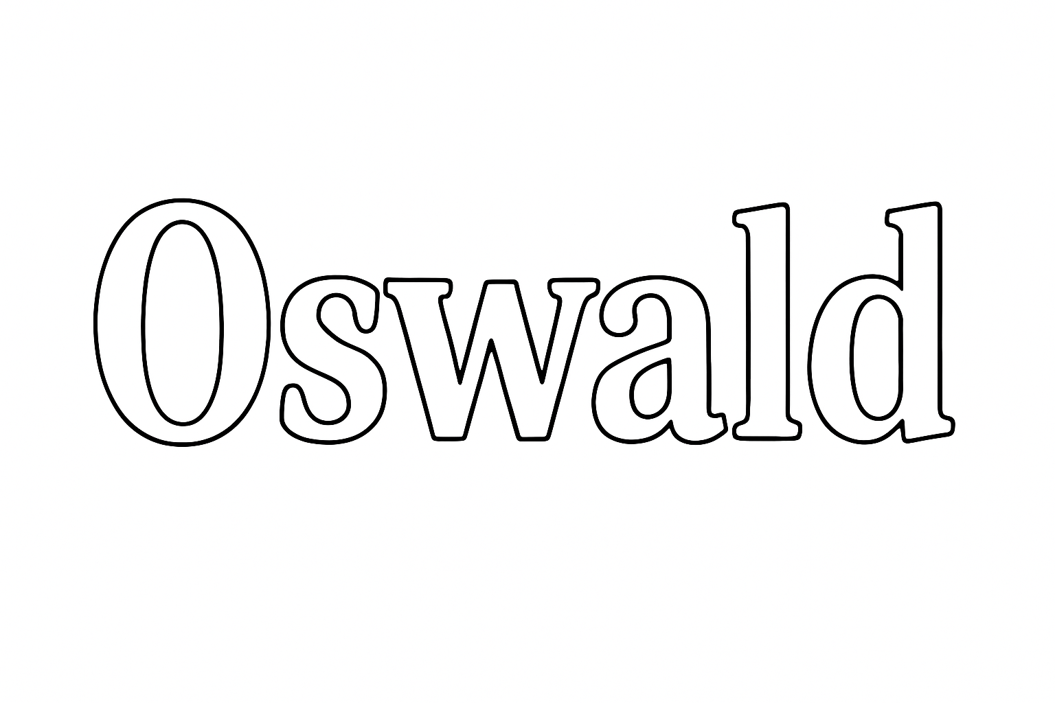 Coloriage Oswald