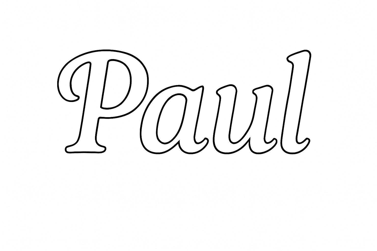 Coloriage Paul
