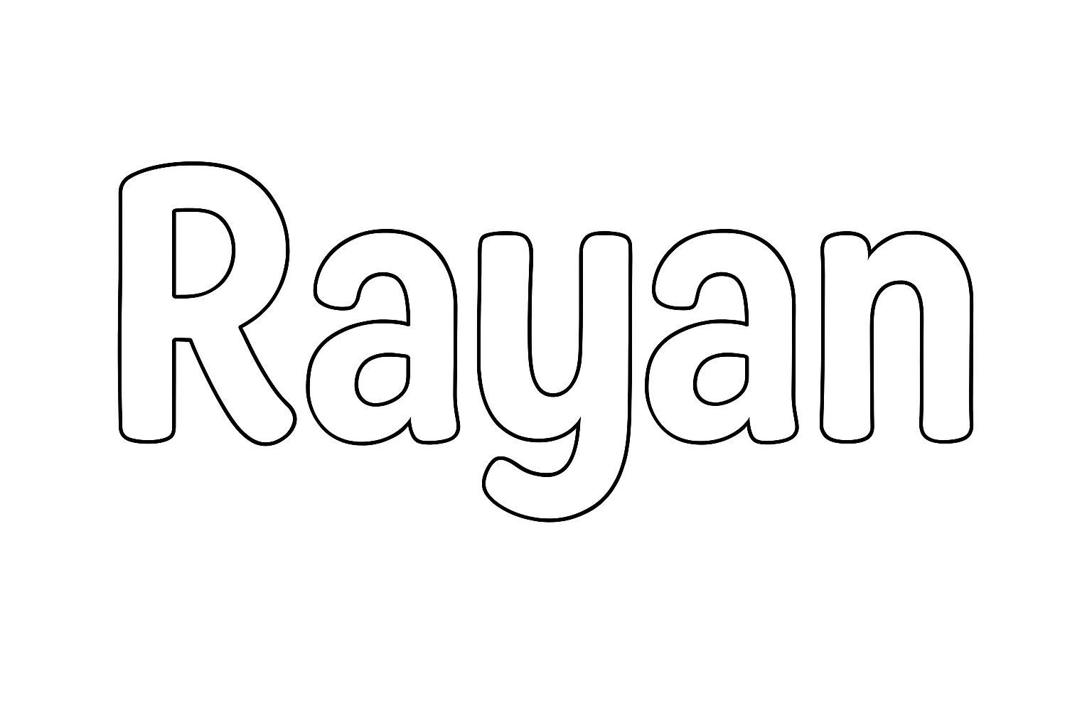 Coloriage Rayan