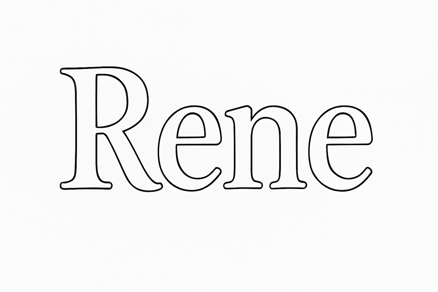 Coloriage Rene